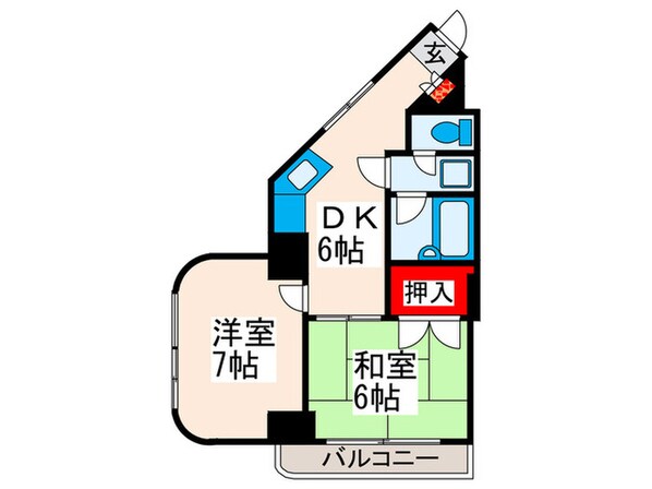 サンフィールド町屋の物件間取画像